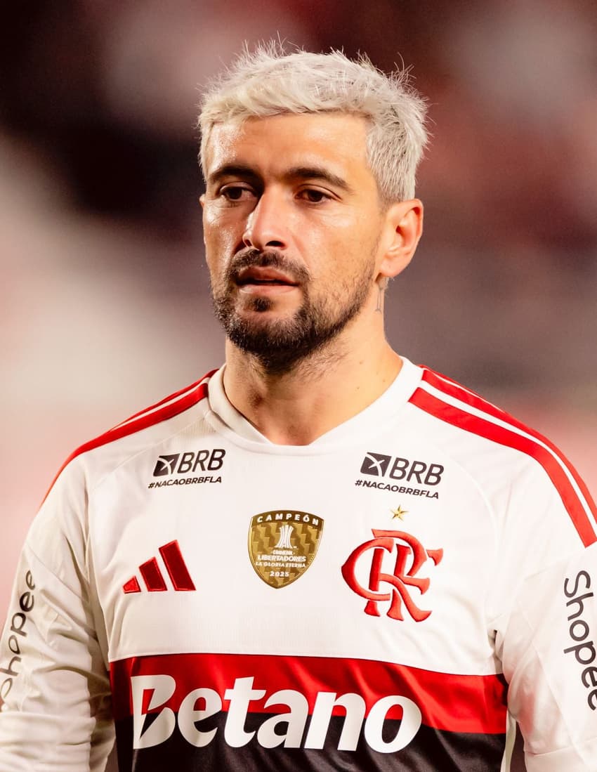 Arrascaeta em Estudiantes x Flamengo (Foto: Adriano Fontes/Flamengo)