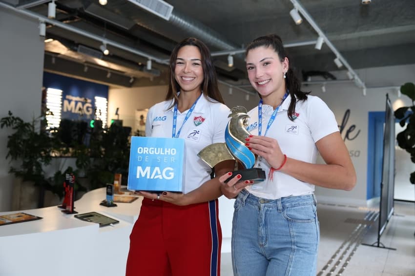Giulia Gávio e Carol Sallaberry serão patrocinadas pelo Grupo MAG (Foto: Divulgação/MAG)