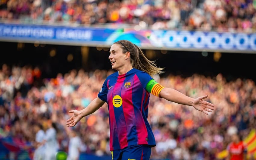 Barcelona goleia Real Madrid, pela Champions Feminina, no Camp Nou lotado. (Foto: FC Barcelona/Divulgação)