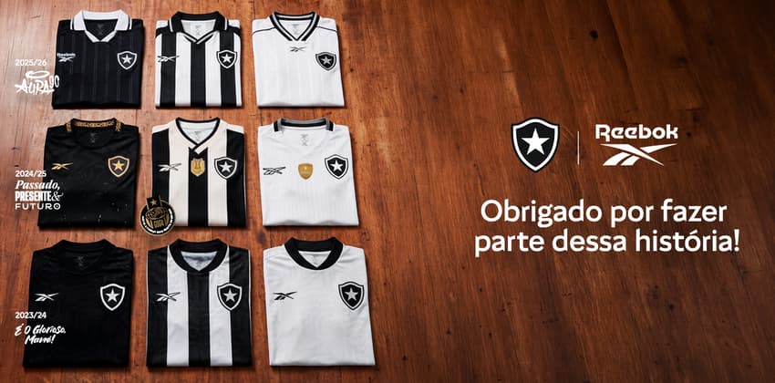 Parceria Botafogo e Reebok (Foto: Reprodução)