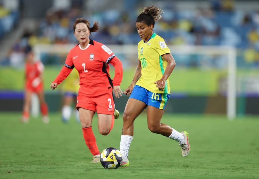 Raíssa Bahia fez seu primeiro jogo pela Seleção Brasileira diante da Coreia do Sul, na Fifa Series Feminina 2026. (Foto: Lívia Villas Boas/CBF)