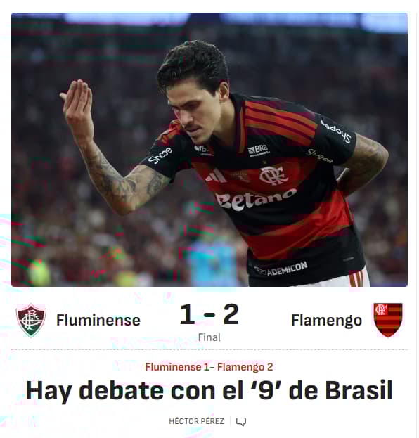 Pedro virou destaque no jornal estrangeiro (Foto: Reprodução/AS)