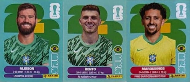 Supostas figurinhas do Brasil no álbum da Copa é divulgado por site
