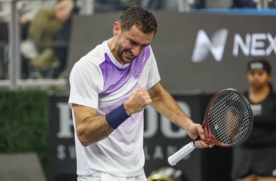 O croata Marin Cilic será o primeiro rival de João Fonseca em Madri (Reprodução)