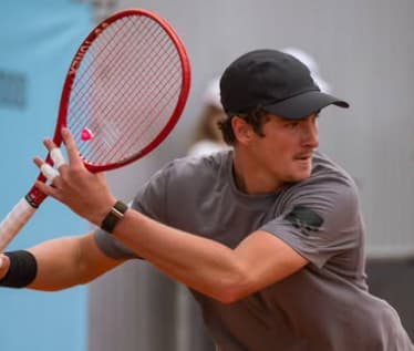 João Fonseca em treino no Masters 1000 de Madri (Reprodução)