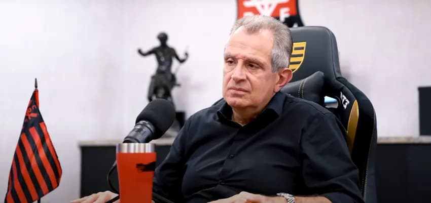 BAP durante entrevista à Flamengo TV (Foto: Reprodução)