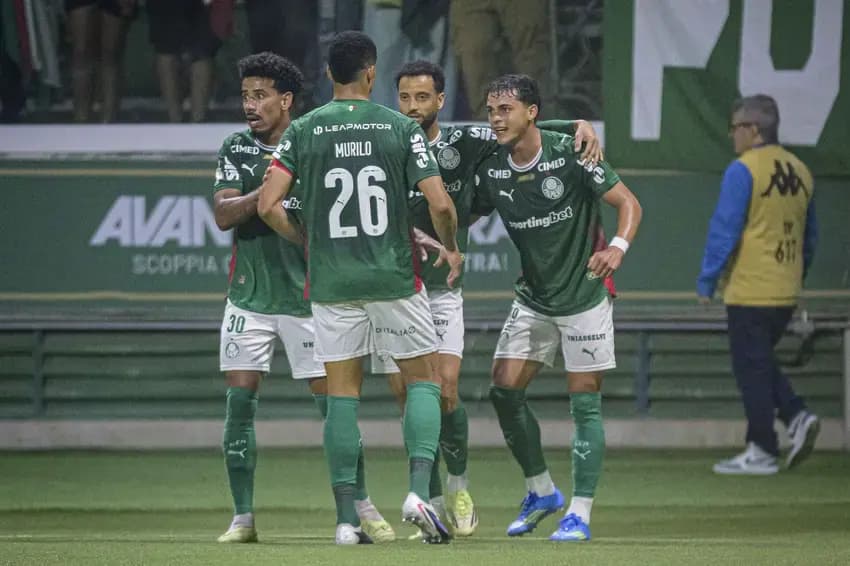 Palmeiras abriu o placar diante do Bragantino. (Foto: Anderson Lira/Código 19/Folhapress)