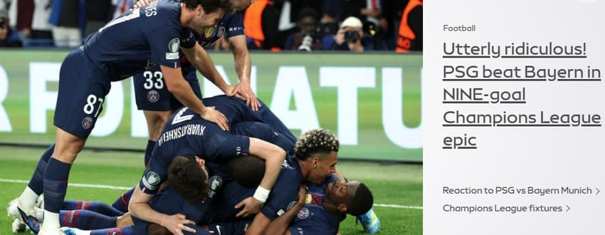 Sky Sports, da Inglaterra (Foto: Reprodução/Sky Sports)