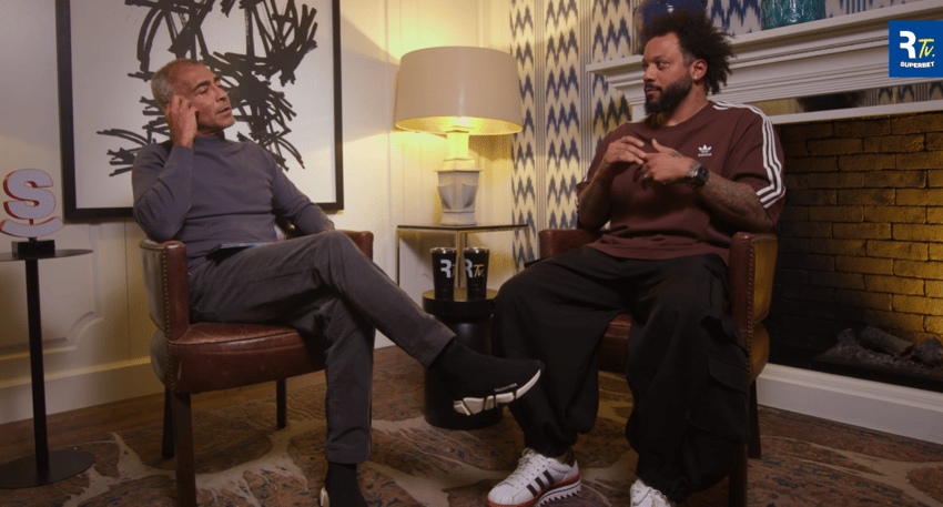 Marcelo, ex-Fluminense, concedeu entrevista à Romário TV (Foto: Reprodução)