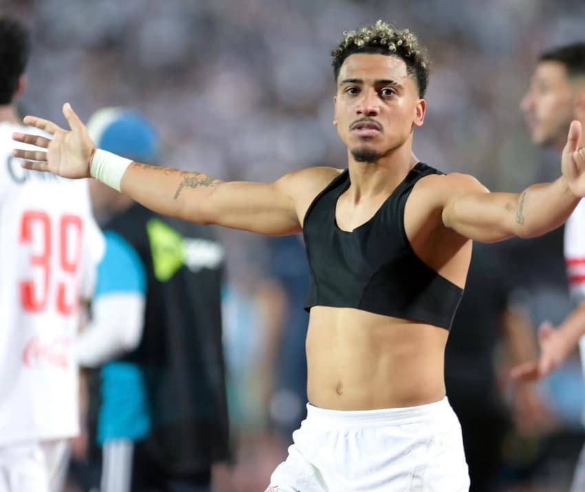 Juan Bezerra comemora gol pelo Zamalek (Foto: Divulgação/Zamalek)