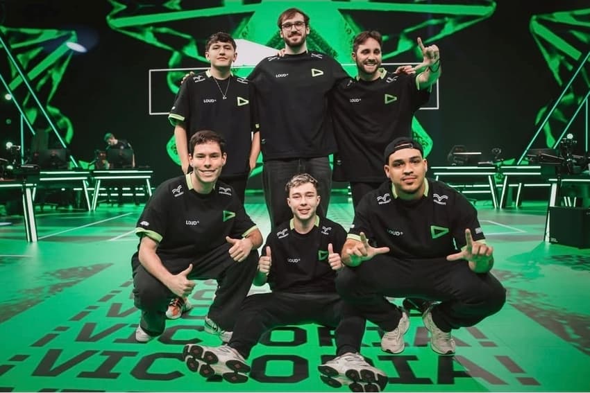 Captura de tela do time de Valorant da Loud Brasil em 2026.
