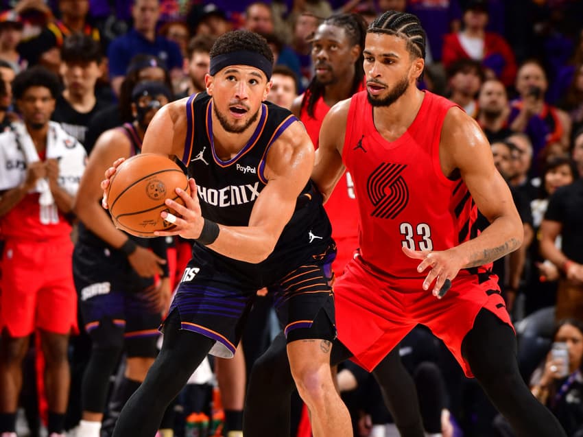Portland Trail Blazers venceu Phoenix Suns no Play-In da NBA 25/26 (Foto: Barry Gossage/NBAE via Getty Images/AFP)