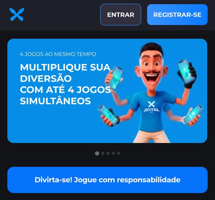 Captura de tela da bet autorizada Receba.