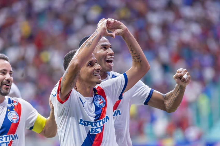 Luciano Juba marcou para o Bahia (Foto: Marcio Jose/AGIF/Folhapress)