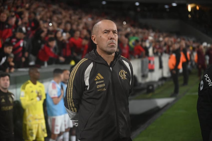 Leonardo Jardim durante o empate do Flamengo com o Athletico (Foto: Ernani Ogata/Código 19/Folhapress)