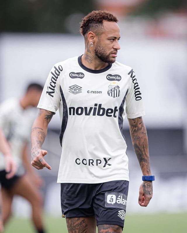 Neymar será titular do Santos do duelo contra o Redl Bull Bragantino. (Foto: Raul Barletta/ Santos FC)