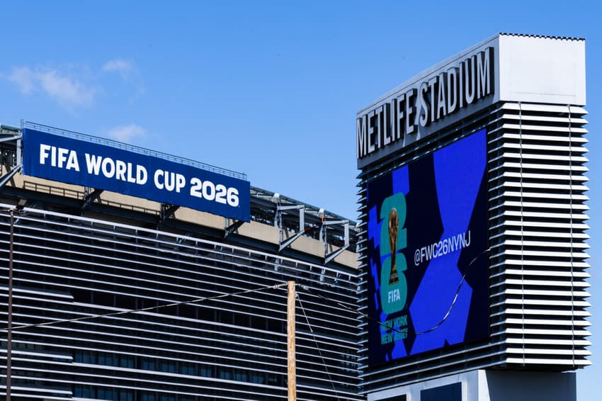 Vista geral do MetLife Stadium antes da Copa do Mundo 2026 em East Rutherford (Foto: Dustin Satloff/Getty Images/AFP)