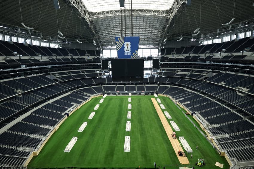 Estádio de Dallas, palco que sediará jogos da Copa do Mundo (Foto: Getty Images via AFP)