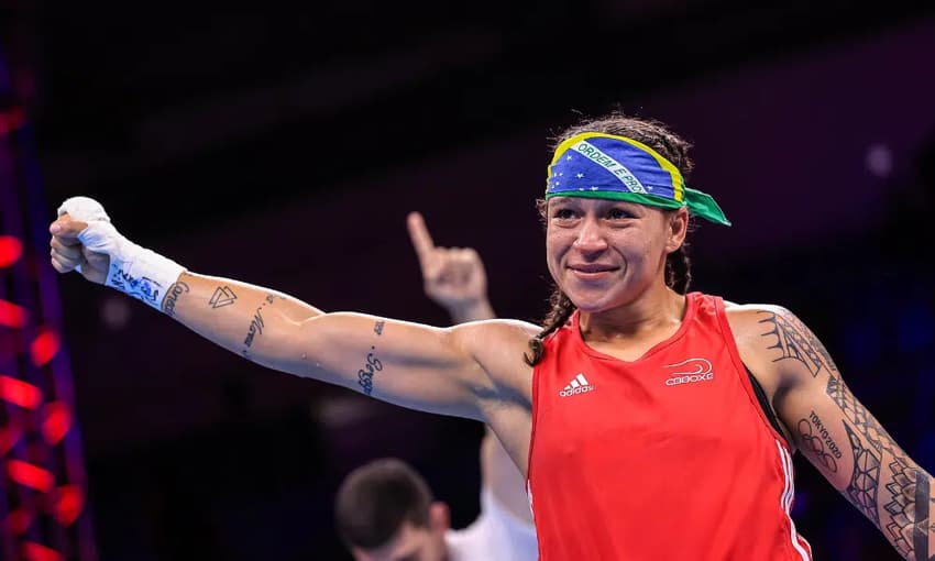 Bia Ferreira conquistou sua terceira medalha mundial, a segunda de ouro (Foto: Divulgação/IBA)