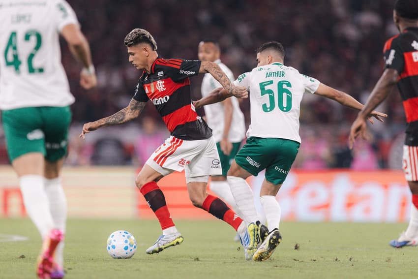 Carrascal foi expulso no primeiro tempo da partida entre Flamengo e Palmeiras (Foto: Guilherme Veiga/PxImages/FolhaPress)