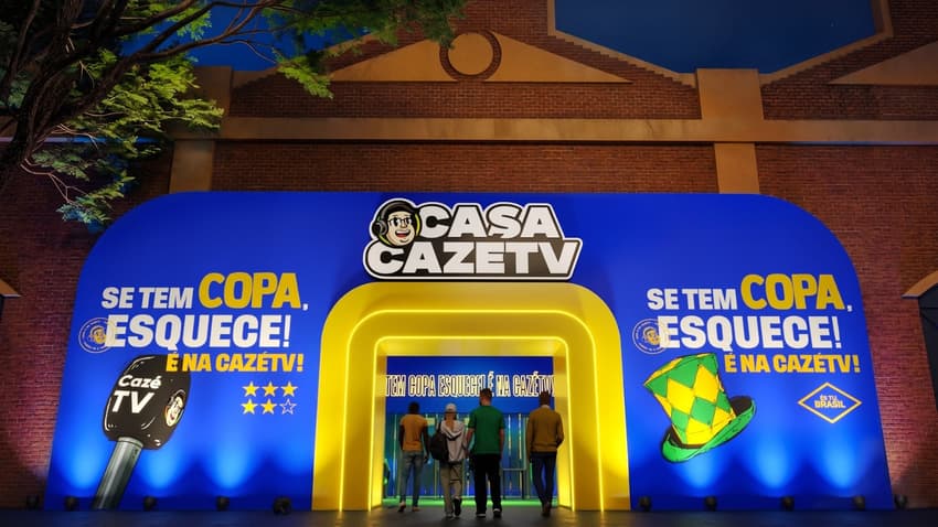 Projeção da Casa CazéTV