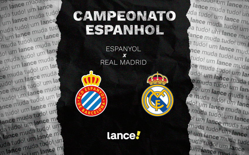 Espanyol e Real Madrid se enfrentam, pela 34ª rodada da La Liga, neste domingo (3)