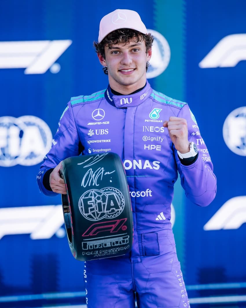 Piloto italiano, Andrea Kimi Antonelli, estreou na F1 em 2025 (Foto: Reprodução/Instagram)
