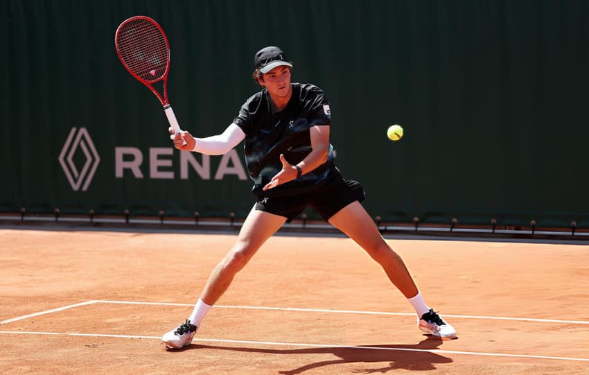 João Fonseca em treino em Roland Garros (Foto: Dan Istitene)