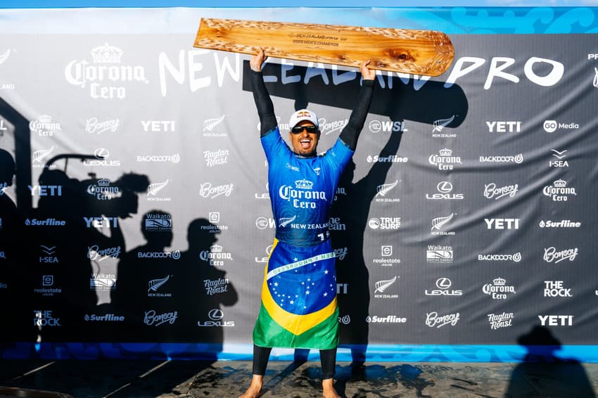 Ítalo Ferreira vence etapa da WSL na Nova Zelândia (Foto: Rambo Estrada/World Surf League)