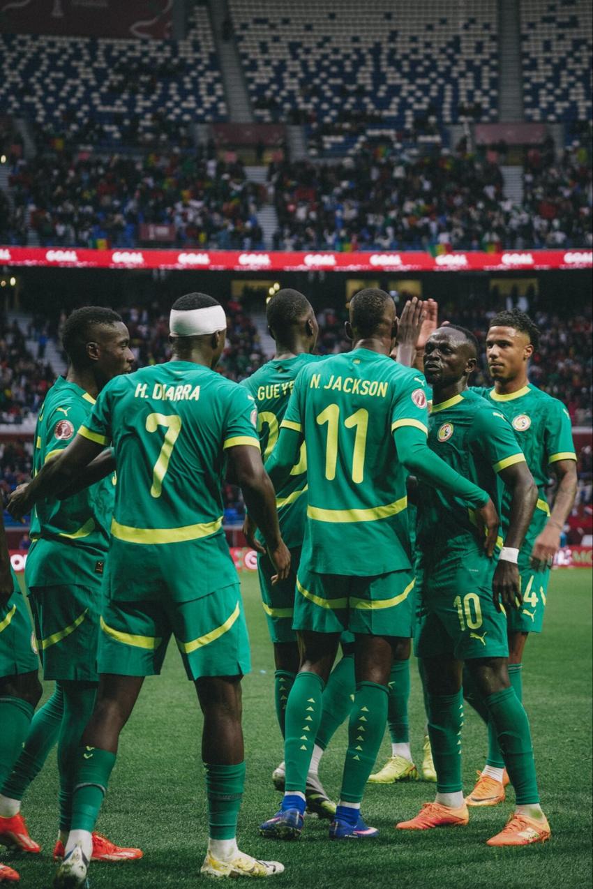 Senegal em ação contra o Sudão (Foto: Reprodução/ X da Federação de Senegal)