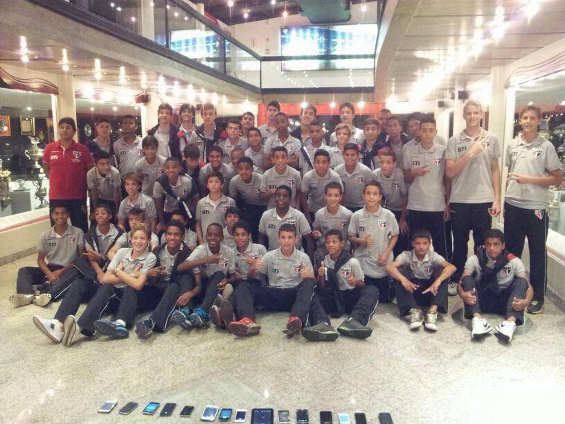 Yohan na base do São Paulo (Foto: Arquivo Pessoal)