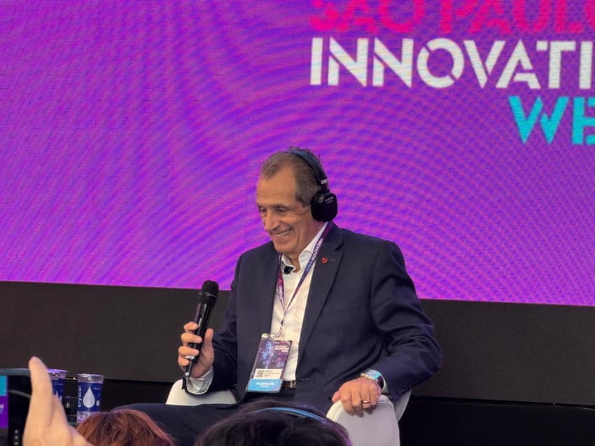 Bap, presidente do Flamengo, falou sobre a situação envolvendo Palmeiras e Libra no São Paulo Innovation Week