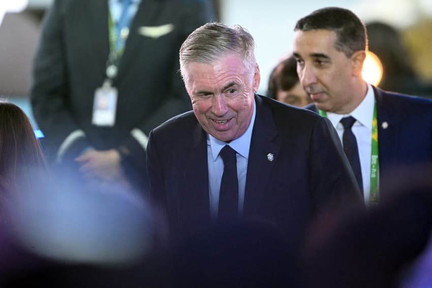 Carlo Ancelotti na convocação da Seleção Brasileira para a Copa do Mundo de 2026 (Foto: Mauro PIMENTEL / AFP)