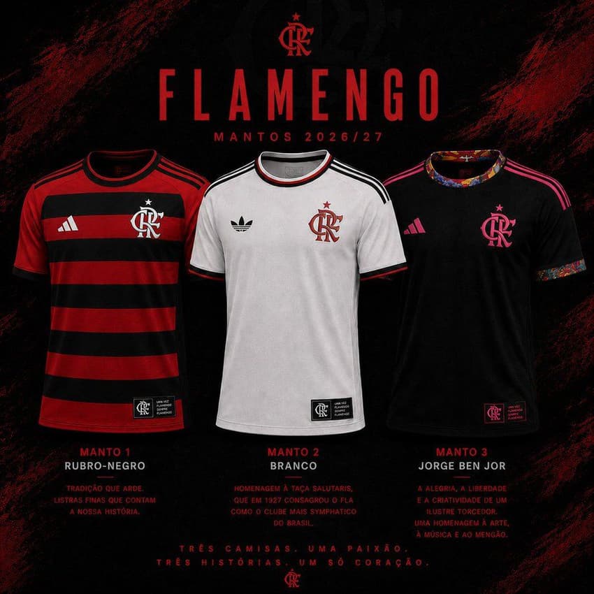 Flamengo Uniformes IA Jorge Ben Jor