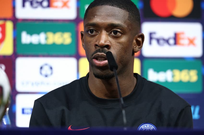 Dembélé exalta elenco do PSG antes da final da Champions (Foto: FRANCK FIFE / POOL / AFP)
