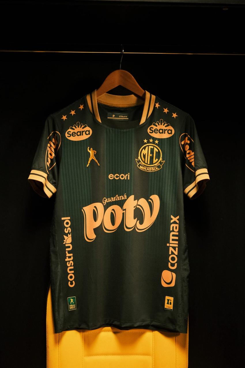 Mirassol vai estrear novo uniforme nesta quinta-feira (7), contra a LDU.  (Foto: Divulgação/ Athleta)