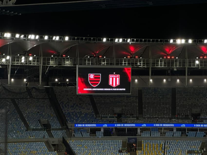 Flamengo x Estudiantes no Maracanã (Foto: Lucas Bayer/Lance!)