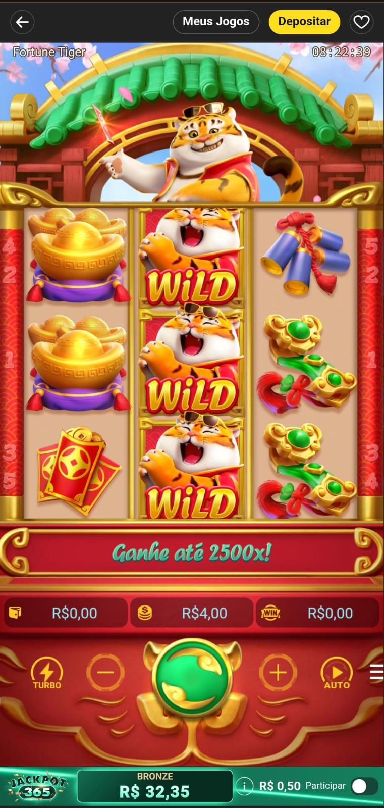 Captura de tela do Fortune Tiger na bet365.