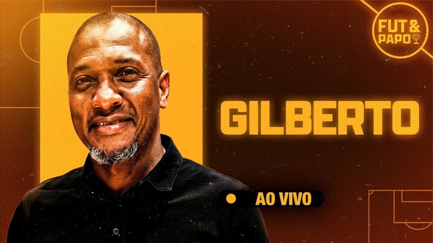 Gilberto foi o último convidado do Fut&amp;Papo (Foto: arte/Lance!)