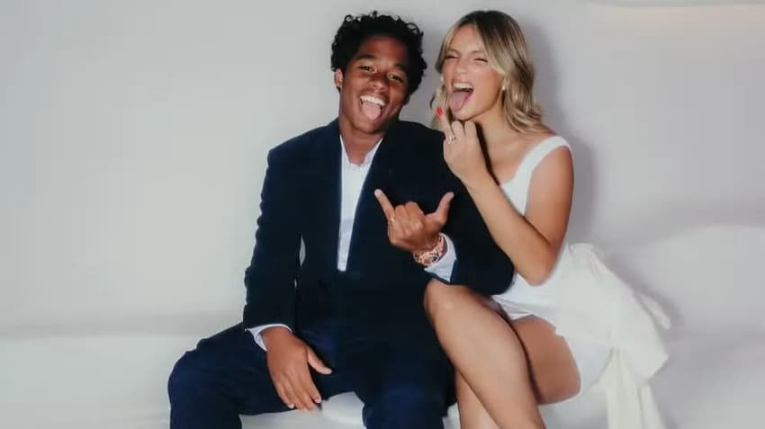 Endrick e Gabriely no ensaio de casamento (Foto: Reprodução/Instagram)
