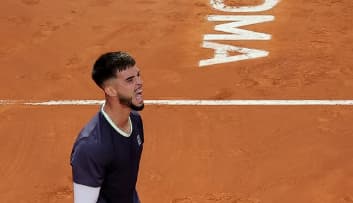 Dino Prizmic após a vitória sobre Djokovic em Roma (Reprodução)