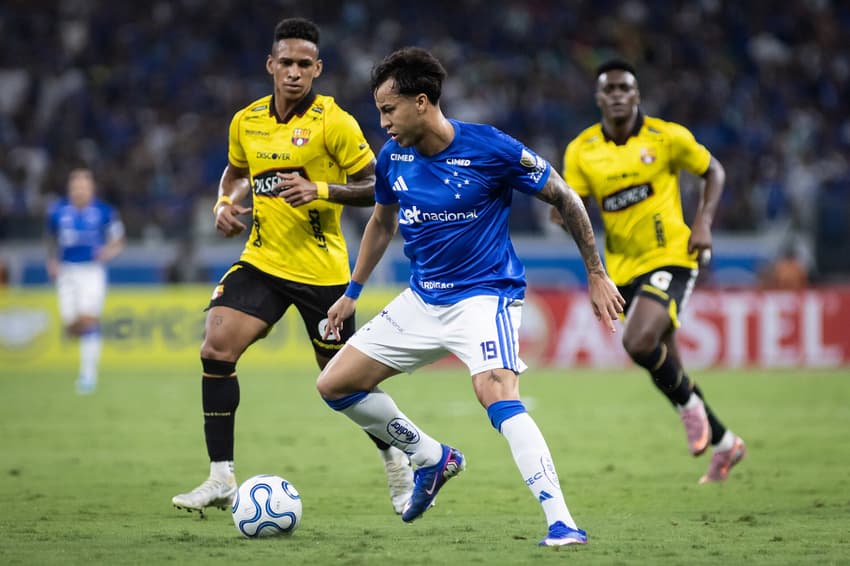 Kaio Jorge em ação em Cruzeiro x Barcelona-EQU, no Mineirão
