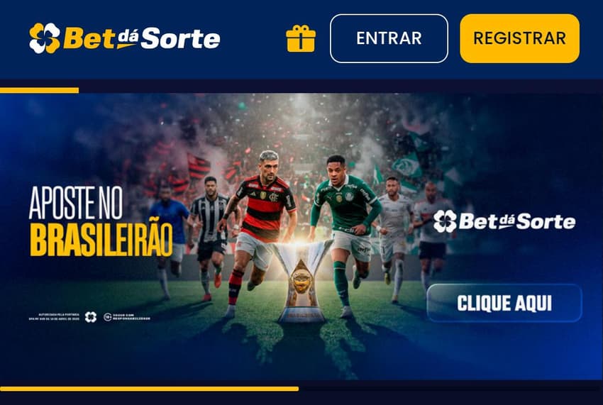 Captura de tela do melhor site de apostas Bet Dá Sorte.