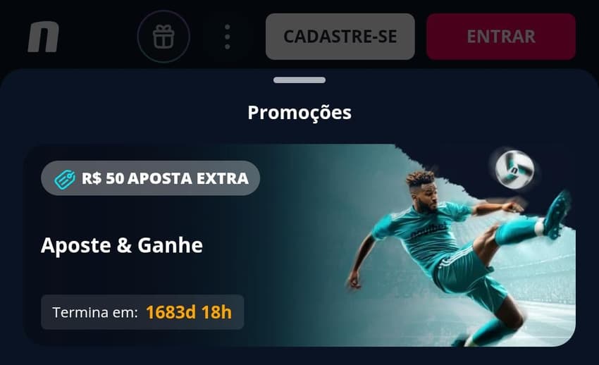 Captura de tela do melhor site de apostas Novibet.