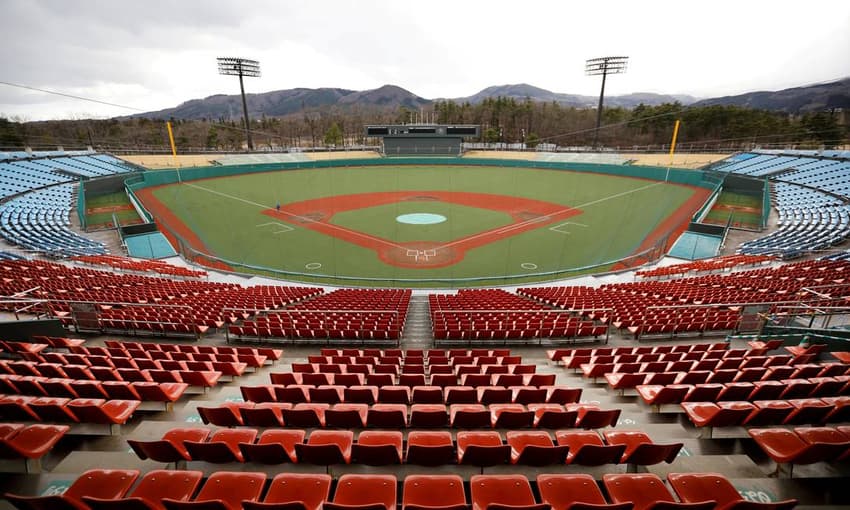 Estádio de softbol nas Olimpíadas de Tóquio 2020 (Foto: Issei Kato/ REUTERS)