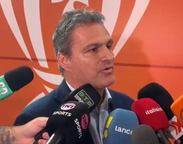 Bruno Spindel, direto do Cruzeiro, após o sorteio da Copa do Brasil (Foto: Pedro Cobalea/Lance!)