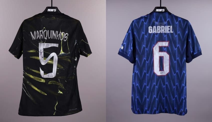 Camisas de finalistas da Champions League são leiloadas por mais de R$ 300 mil (Crédito: Divulgação).