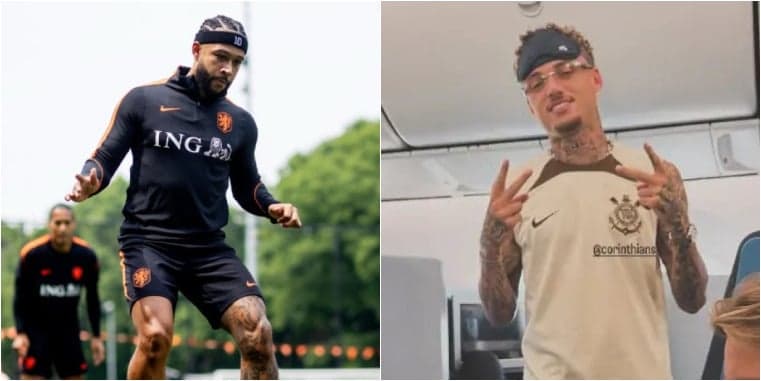 Noa Lang chamou atenção ao aparecer com a camisa do Corinthians (Foto: Reprodução)
