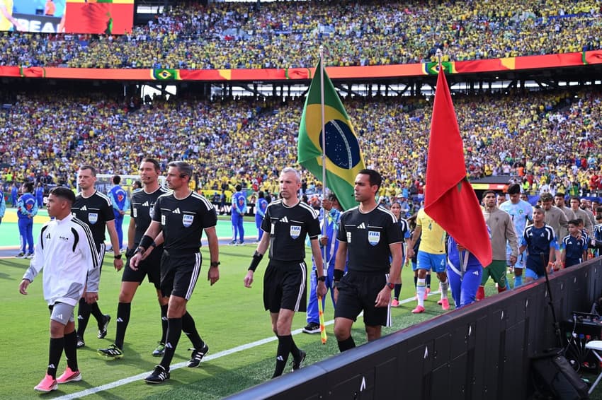 Brasil fica no empate por 1 a 1 diante do Marrocos na estreia da Copa do Mundo. (Foto: (Foto: Alexandre Brum/Agencia Enquadrar/Folhapress)