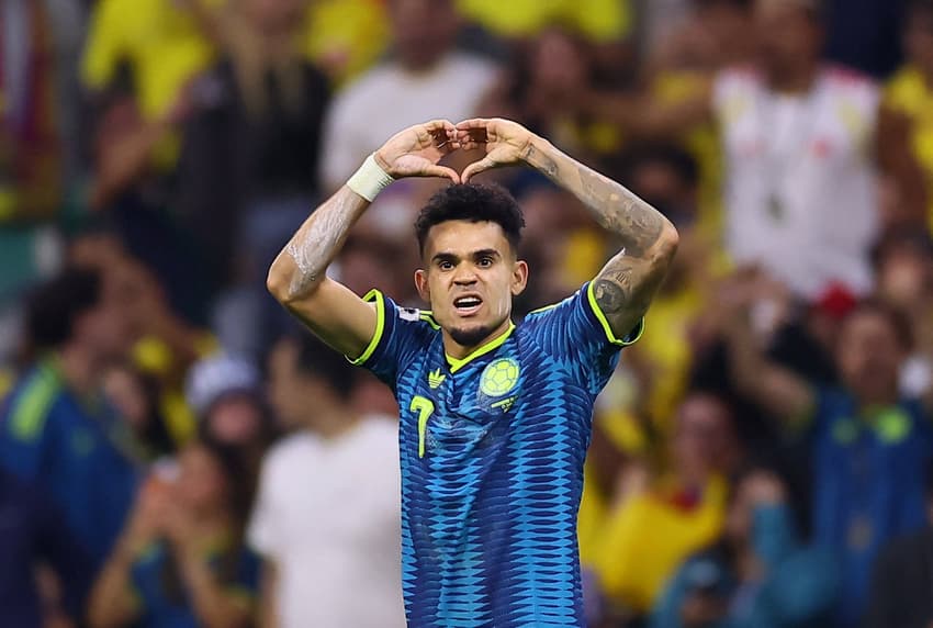 Luis Díaz foi o grande nome na vitória da Colômbia diante do Uzbequistão (Foto: Reuters/Eloisa Sanchez/Folhapress).